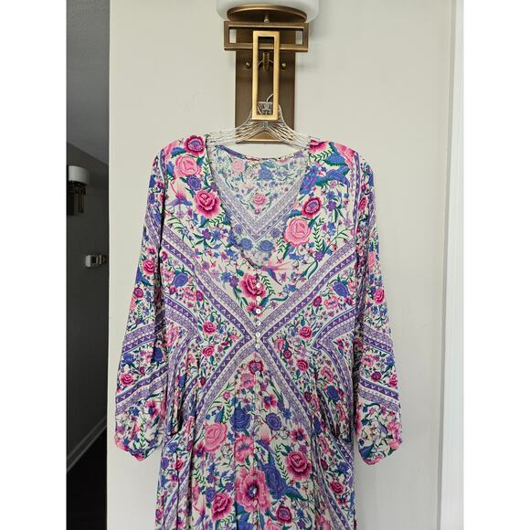 Spell & the Gypsy Purple Lavender Babushka Mary-Kate Dress Size Small - Picture 5 of 15